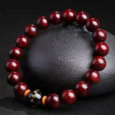 木盛缘 本命年转运十二生肖八大守护神招财纳福财源滚滚诸事顺遂有钱花 小叶紫檀 手串 男女同款情侣款