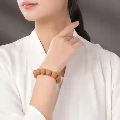 木盛缘 原生态双鳍南瓜单圈文玩 猴头核桃 手串 男女同款情侣款