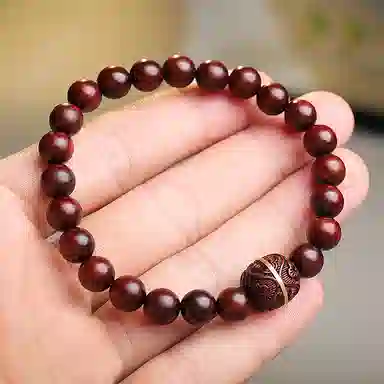 木盛缘 高油高密圆珠单圈 小叶紫檀 手串 男女同款情侣款