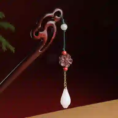 木盛缘 复古古风 木作 簪子 男女同款情侣款 血檀