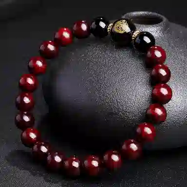 木盛缘 本命年转运十二生肖八大守护神招财纳福财源滚滚诸事顺遂有钱花 小叶紫檀 手串 男女同款情侣款