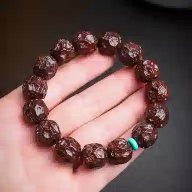 木盛缘 【发财鼠   暴力招财】#好运实心易盘玩上色快文玩 紫金鼠 手串 男女同款情侣款