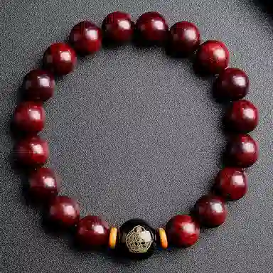 木盛缘 本命年转运十二生肖八大守护神招财纳福财源滚滚诸事顺遂有钱花 小叶紫檀 手串 男女同款情侣款