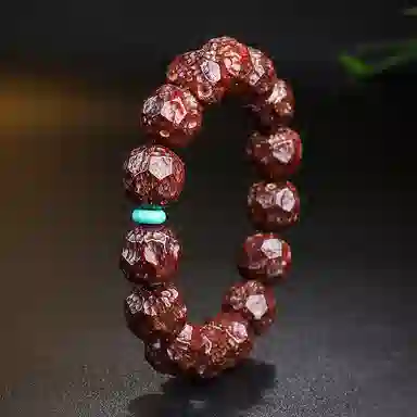 木盛缘 【发财鼠   暴力招财】#好运实心易盘玩上色快文玩 紫金鼠 手串 男女同款情侣款