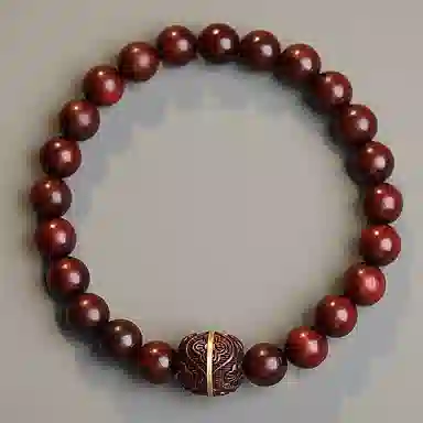 木盛缘 高油高密圆珠单圈 小叶紫檀 手串 男女同款情侣款