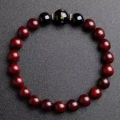 木盛缘 本命年转运十二生肖八大守护神招财纳福财源滚滚诸事顺遂有钱花 小叶紫檀 手串 男女同款情侣款