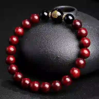 木盛缘 本命年转运十二生肖八大守护神招财纳福财源滚滚诸事顺遂有钱花 小叶紫檀 手串 男女同款情侣款