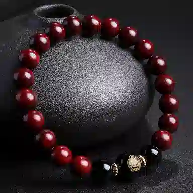 木盛缘 本命年转运十二生肖八大守护神招财纳福财源滚滚诸事顺遂有钱花 小叶紫檀 手串 男女同款情侣款