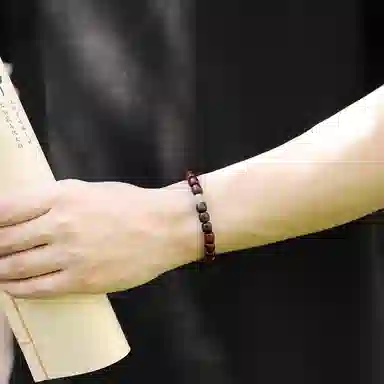 木盛缘 【紫气东来  帝王之木 】 紫檀属 手链手串高油高密转运配饰文玩好运转运 男女同款情侣款