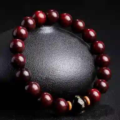 木盛缘 本命年转运十二生肖八大守护神招财纳福财源滚滚诸事顺遂有钱花 小叶紫檀 手串 男女同款情侣款