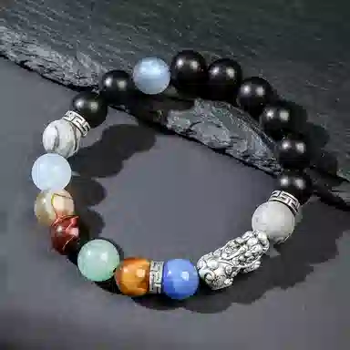 木盛缘 【貔貅  招财好运】多宝貔貅 黑檀 手串 男女同款情侣款