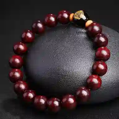 木盛缘 本命年转运十二生肖八大守护神招财纳福财源滚滚诸事顺遂有钱花 小叶紫檀 手串 男女同款情侣款