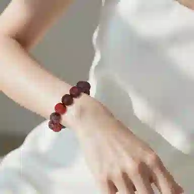 木盛缘 高油高密星球佛珠文玩单圈【雕刻造型  个性设计】#好运 紫檀属 手串 男女同款情侣款