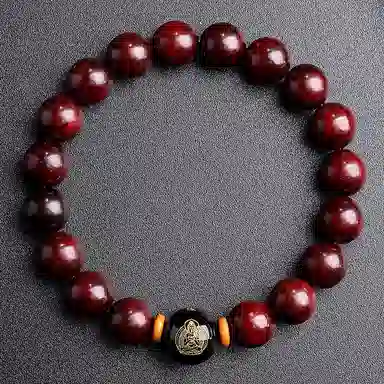 木盛缘 本命年转运十二生肖八大守护神招财纳福财源滚滚诸事顺遂有钱花 小叶紫檀 手串 男女同款情侣款