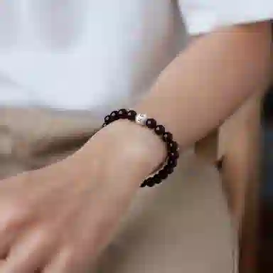 木盛缘 【六字箴言  过手留香】高油高密佛珠念珠文玩 紫檀属 手串 男女同款情侣款