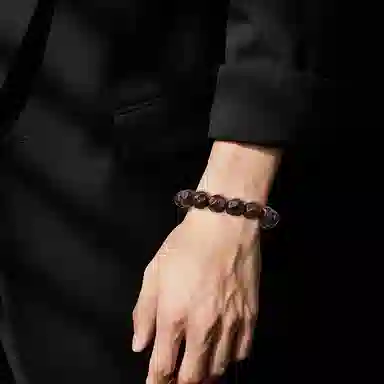 木盛缘 【精工雕刻   扭转乾坤】扭扭珠素串单圈文玩盘玩好运招米考研考试考公上岸 紫檀属 手串 男女同款情侣款