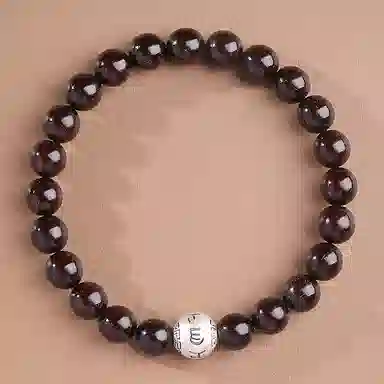 木盛缘 【六字箴言  过手留香】高油高密佛珠念珠文玩 紫檀属 手串 男女同款情侣款