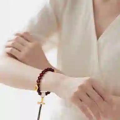 木盛缘 【精工雕琢  扭扭珠  扭转乾坤】#好运 多宝转运香味醇厚考研考公上岸 紫檀属 木作手串 男款