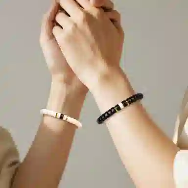 木盛缘 【心心相依】#好运上上签药片珠新中式长长久久 椰蒂 菩提闺蜜手链手串 男女同款情侣款