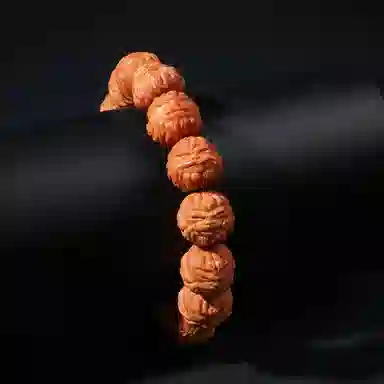 木盛缘 【齐天大圣 有勇有谋  不惧权威 】火焰纹悟空佛珠单圈念珠文玩纪念考试上岸#好运 猴头核桃 手串 男女同款情侣款