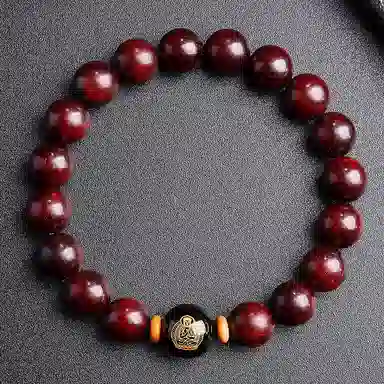 木盛缘 本命年转运十二生肖八大守护神招财纳福财源滚滚诸事顺遂有钱花 小叶紫檀 手串 男女同款情侣款