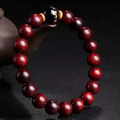 木盛缘 本命年转运十二生肖八大守护神招财纳福财源滚滚诸事顺遂有钱花 小叶紫檀 手串 男女同款情侣款