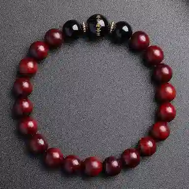 木盛缘 本命年转运十二生肖八大守护神招财纳福财源滚滚诸事顺遂有钱花 小叶紫檀 手串 男女同款情侣款