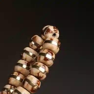 木盛缘 【招财鼠  鼠你有钱】实心镶嵌佛珠念珠文玩单圈#好运 紫金鼠 手串 男女同款情侣款