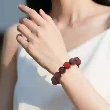 木盛缘 高油高密星球佛珠文玩单圈【雕刻造型  个性设计】#好运 紫檀属 手串 男女同款情侣款