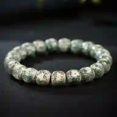 木盛缘 阴皮石玉料老型桶珠 星月菩提 手串 男女同款情侣款