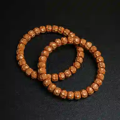 木盛缘 【好运多金  属你有钱】木饰镶嵌念珠文玩佛珠转运 紫金鼠 手串 男女同款情侣款