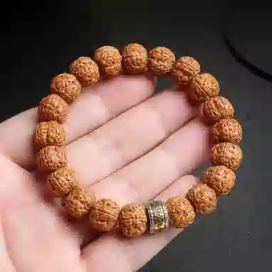 木盛缘 【树王爆肉  护身符】五瓣双龙木饰转运考试考研考公上岸文玩#好运 金刚菩提 手串 男女同款情侣款