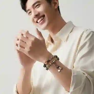 木盛缘 【福运招财  生肖守护】高油密老料八大守护神佛珠文玩 绿檀 手串 男女同款情侣款