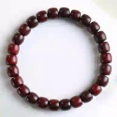 木盛缘 高油高密桶珠单圈 小叶紫檀 名贵木作手串 男女同款情侣款