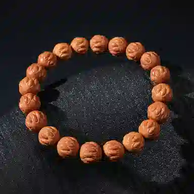 木盛缘 雕刻正圆佛珠#好运 猴头核桃 手串 男女同款情侣款