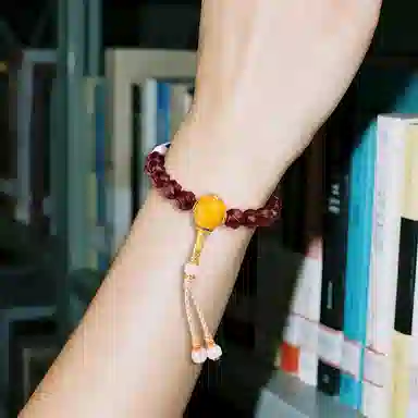 木盛缘 【精工工作室出品   扭转乾坤   扭扭珠】#好运 精品国潮多宝转运 紫檀属 手串 男女同款情侣款