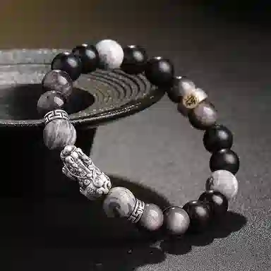 木盛缘 【八大守护神  招财纳福】 黑檀 手串 男女同款情侣款