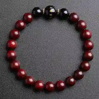 木盛缘 本命年转运十二生肖八大守护神招财纳福财源滚滚诸事顺遂有钱花 小叶紫檀 手串 男女同款情侣款