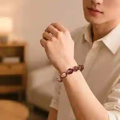 木盛缘 【招财鼠 鼠你有钱】#好运 紫金鼠 手串 男女同款情侣款