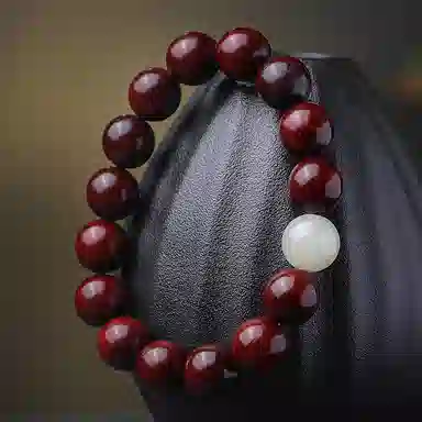 木盛缘 高油高密佛珠圆珠 小叶紫檀 手串 男女同款情侣款