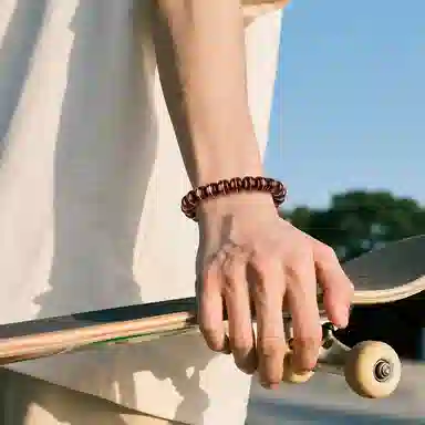 木盛缘 【一线药师 招财纳福】 紫金鼠 手串佛珠念珠文玩 男女同款情侣款