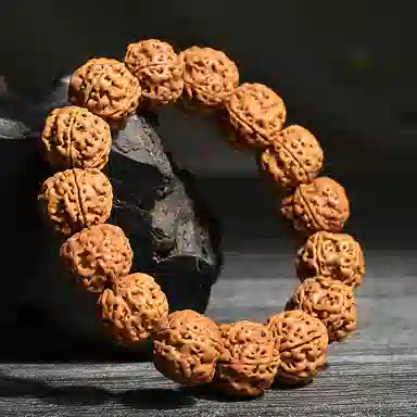 木盛缘 五瓣满肉佛珠 金刚菩提 手串 男女同款情侣款