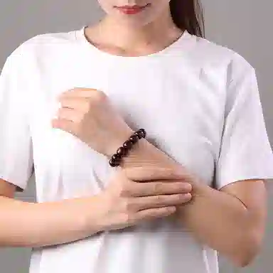 木盛缘 高油密桶珠 木作 手串 男女同款情侣款 血檀