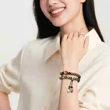 木盛缘 【福运招财  生肖守护】高油密老料八大守护神佛珠文玩 绿檀 手串 男女同款情侣款