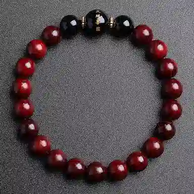 木盛缘 本命年转运十二生肖八大守护神招财纳福财源滚滚诸事顺遂有钱花 小叶紫檀 手串 男女同款情侣款