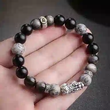 木盛缘 【八大守护神  招财纳福】 黑檀 手串 男女同款情侣款