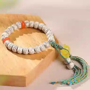 木盛缘 【可爱小熊  算盘珠】 星月菩提 手串 女款