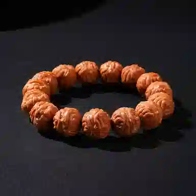 木盛缘 【齐天大圣 有勇有谋  不惧权威 】火焰纹悟空佛珠单圈念珠文玩纪念考试上岸#好运 猴头核桃 手串 男女同款情侣款