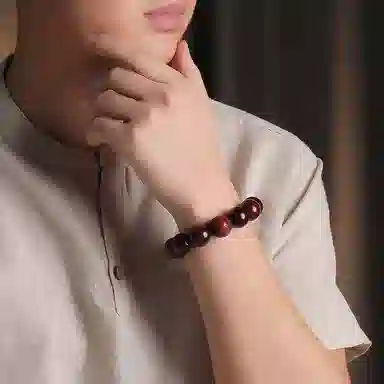 木盛缘 高油高密佛珠 小叶紫檀 手串 男女同款情侣款