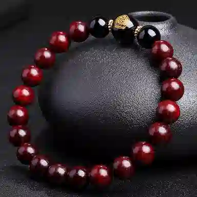 木盛缘 本命年转运十二生肖八大守护神招财纳福财源滚滚诸事顺遂有钱花 小叶紫檀 手串 男女同款情侣款